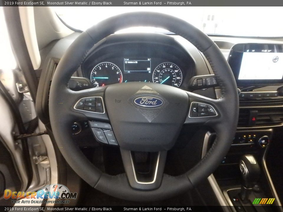 2019 Ford EcoSport SE Moondust Silver Metallic / Ebony Black Photo #14