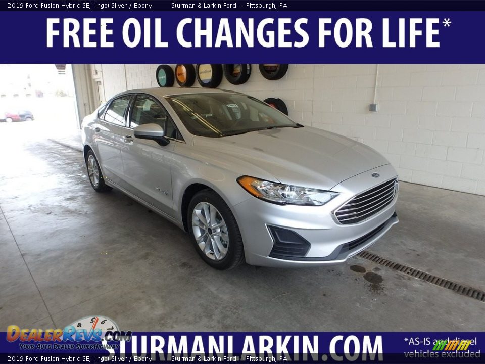 2019 Ford Fusion Hybrid SE Ingot Silver / Ebony Photo #1