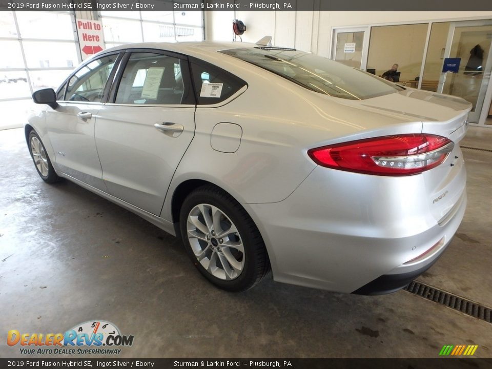 2019 Ford Fusion Hybrid SE Ingot Silver / Ebony Photo #4