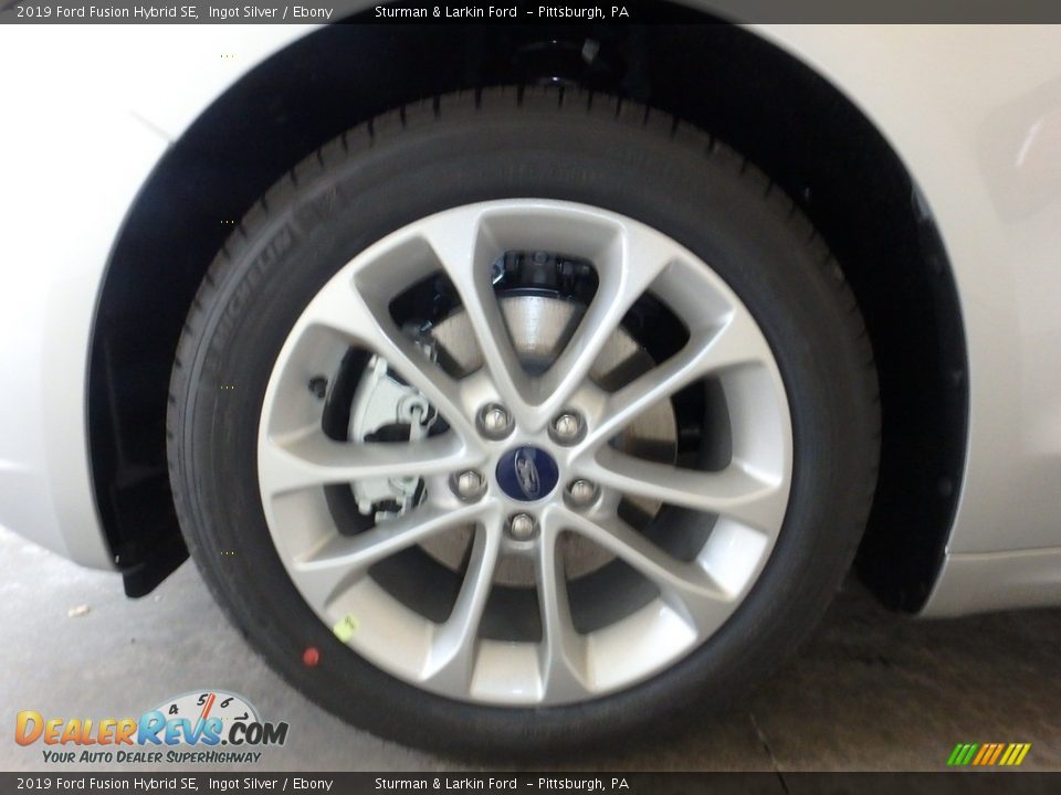 2019 Ford Fusion Hybrid SE Ingot Silver / Ebony Photo #6