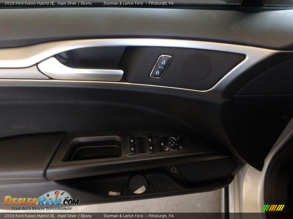 2019 Ford Fusion Hybrid SE Ingot Silver / Ebony Photo #10