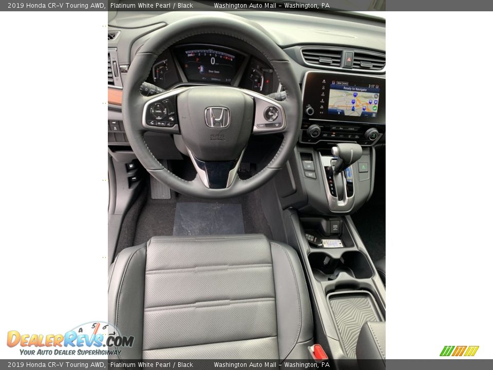 2019 Honda CR-V Touring AWD Platinum White Pearl / Black Photo #11