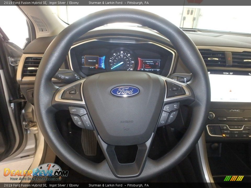 2019 Ford Fusion Hybrid SE Ingot Silver / Ebony Photo #14