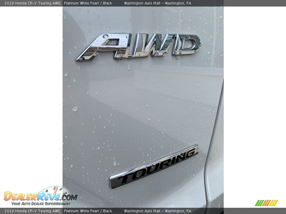 2019 Honda CR-V Touring AWD Platinum White Pearl / Black Photo #23