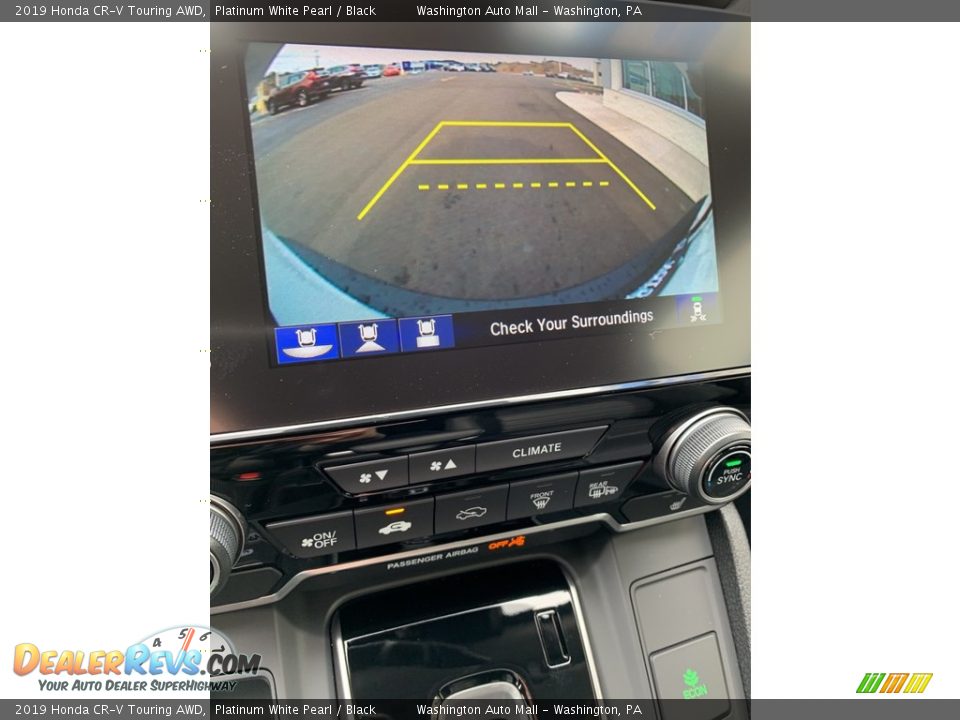 2019 Honda CR-V Touring AWD Platinum White Pearl / Black Photo #36