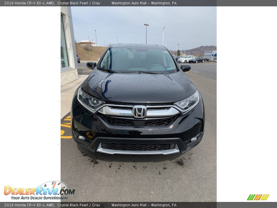2019 Honda CR-V EX-L AWD Crystal Black Pearl / Gray Photo #3