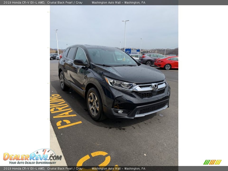 2019 Honda CR-V EX-L AWD Crystal Black Pearl / Gray Photo #4