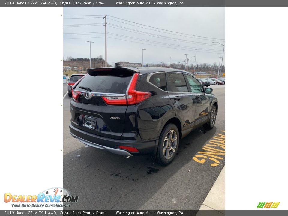 2019 Honda CR-V EX-L AWD Crystal Black Pearl / Gray Photo #5