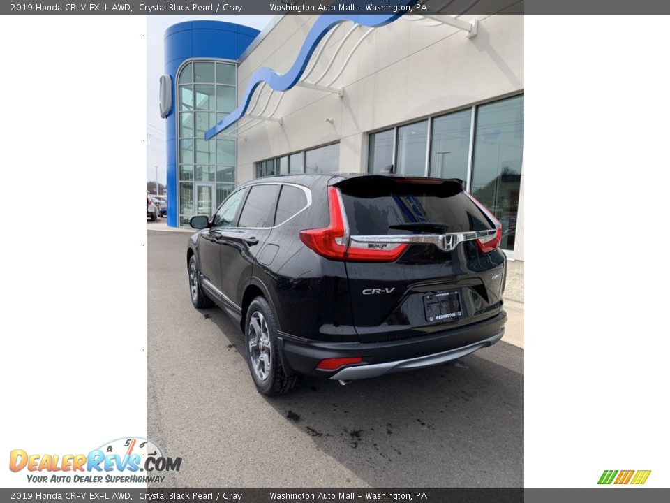 2019 Honda CR-V EX-L AWD Crystal Black Pearl / Gray Photo #7