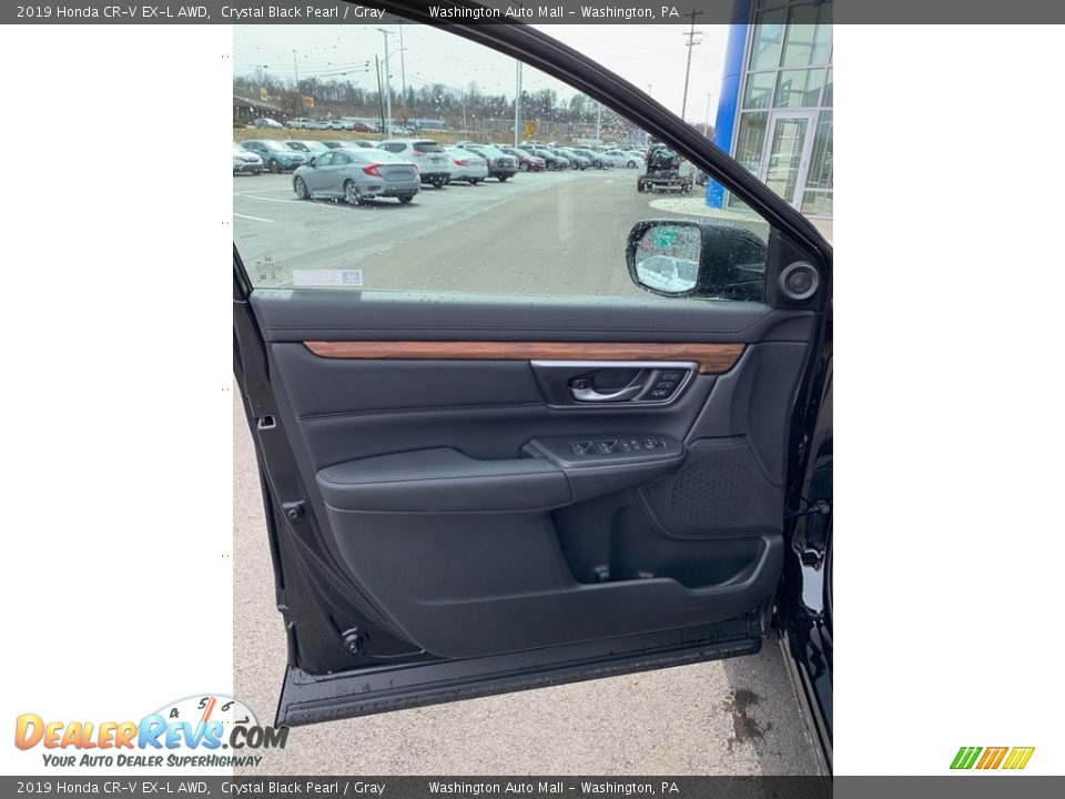 2019 Honda CR-V EX-L AWD Crystal Black Pearl / Gray Photo #8