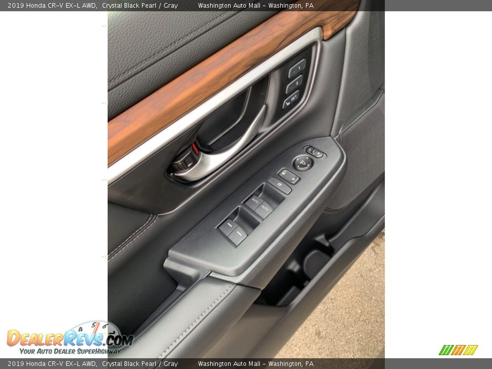 2019 Honda CR-V EX-L AWD Crystal Black Pearl / Gray Photo #9