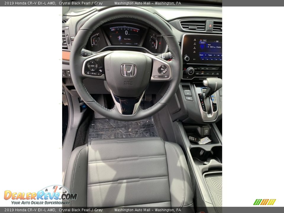 2019 Honda CR-V EX-L AWD Crystal Black Pearl / Gray Photo #11
