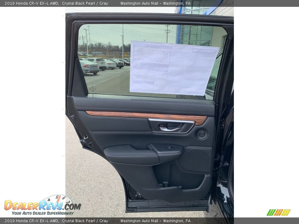 2019 Honda CR-V EX-L AWD Crystal Black Pearl / Gray Photo #16