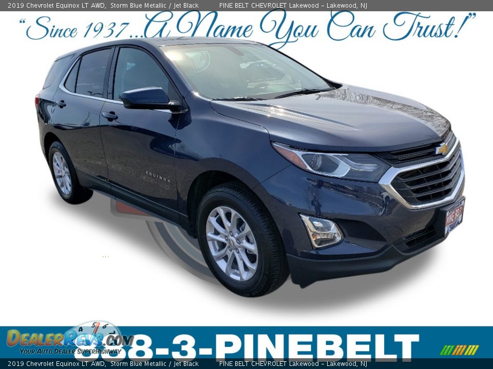 2019 Chevrolet Equinox LT AWD Storm Blue Metallic / Jet Black Photo #1