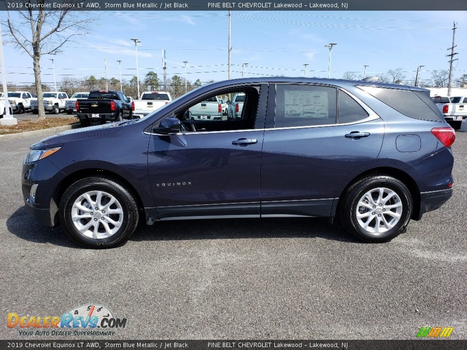 2019 Chevrolet Equinox LT AWD Storm Blue Metallic / Jet Black Photo #3