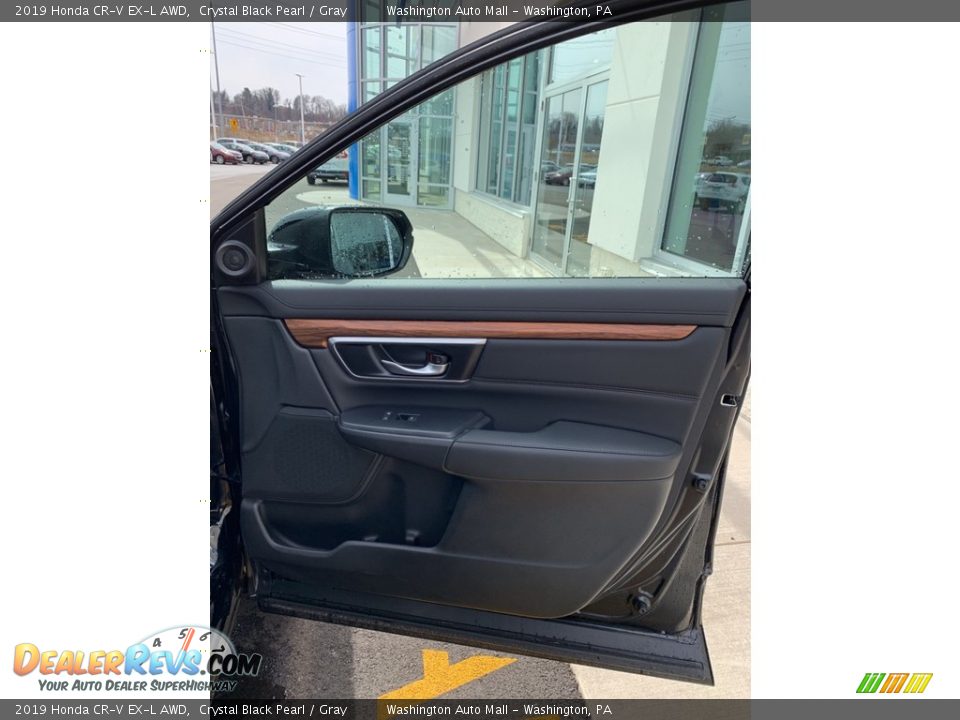 2019 Honda CR-V EX-L AWD Crystal Black Pearl / Gray Photo #28