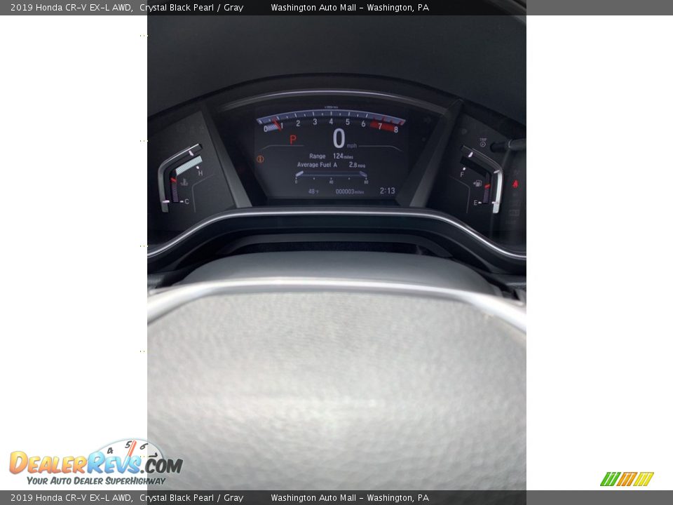 2019 Honda CR-V EX-L AWD Crystal Black Pearl / Gray Photo #34