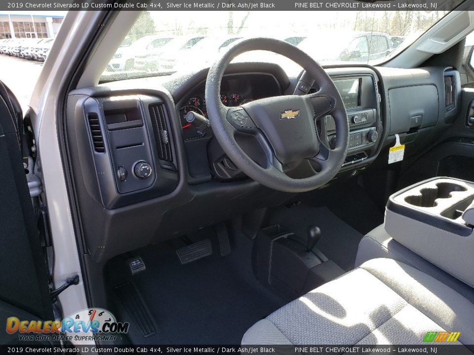 2019 Chevrolet Silverado LD Custom Double Cab 4x4 Silver Ice Metallic / Dark Ash/Jet Black Photo #7