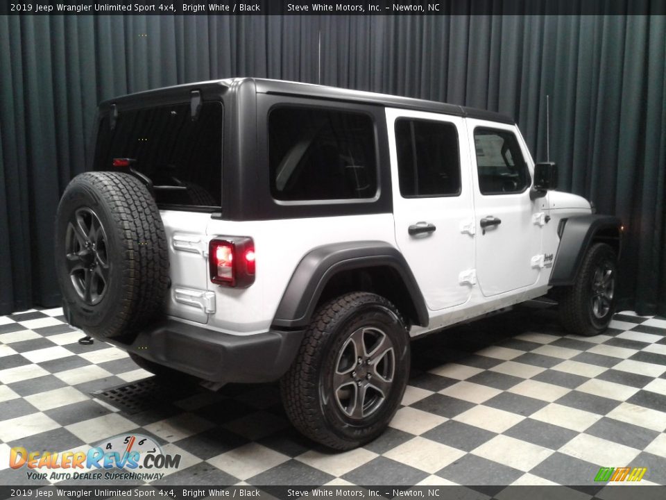 2019 Jeep Wrangler Unlimited Sport 4x4 Bright White / Black Photo #6