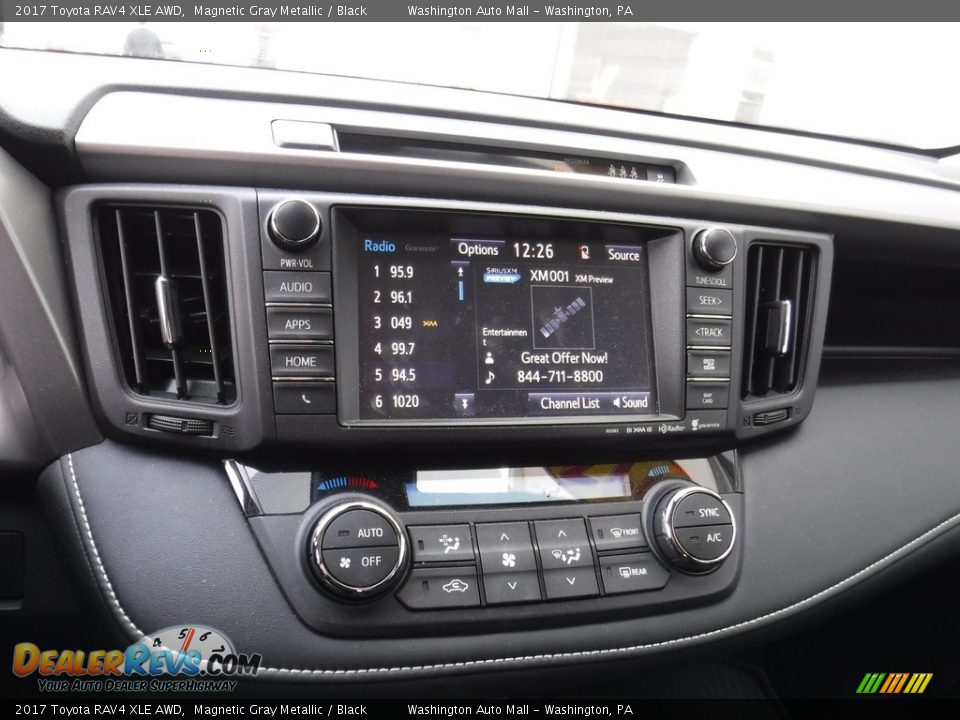 2017 Toyota RAV4 XLE AWD Magnetic Gray Metallic / Black Photo #16