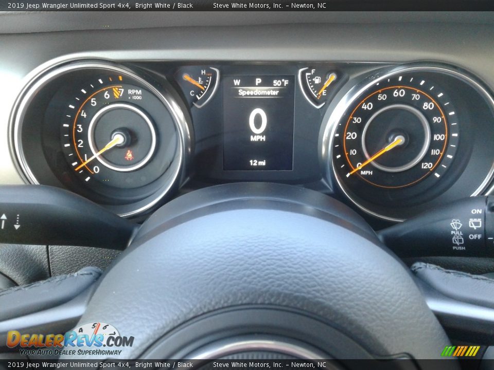 2019 Jeep Wrangler Unlimited Sport 4x4 Bright White / Black Photo #18