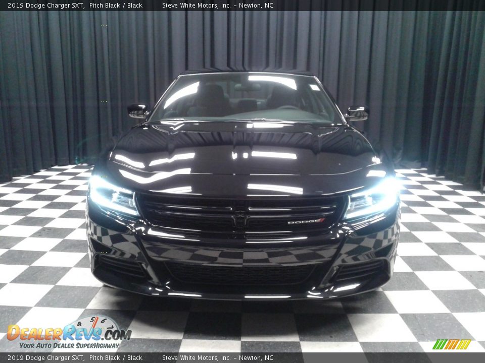 2019 Dodge Charger SXT Pitch Black / Black Photo #3