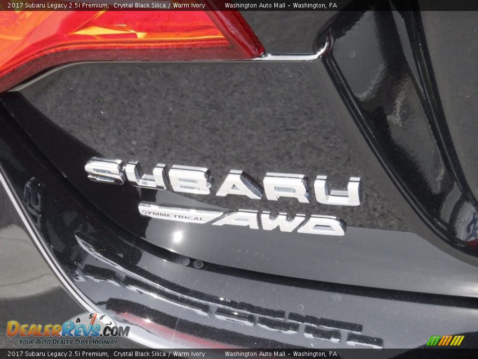 2017 Subaru Legacy 2.5i Premium Crystal Black Silica / Warm Ivory Photo #11