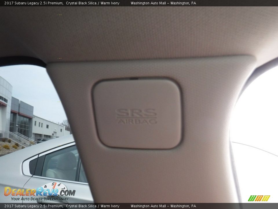 2017 Subaru Legacy 2.5i Premium Crystal Black Silica / Warm Ivory Photo #28
