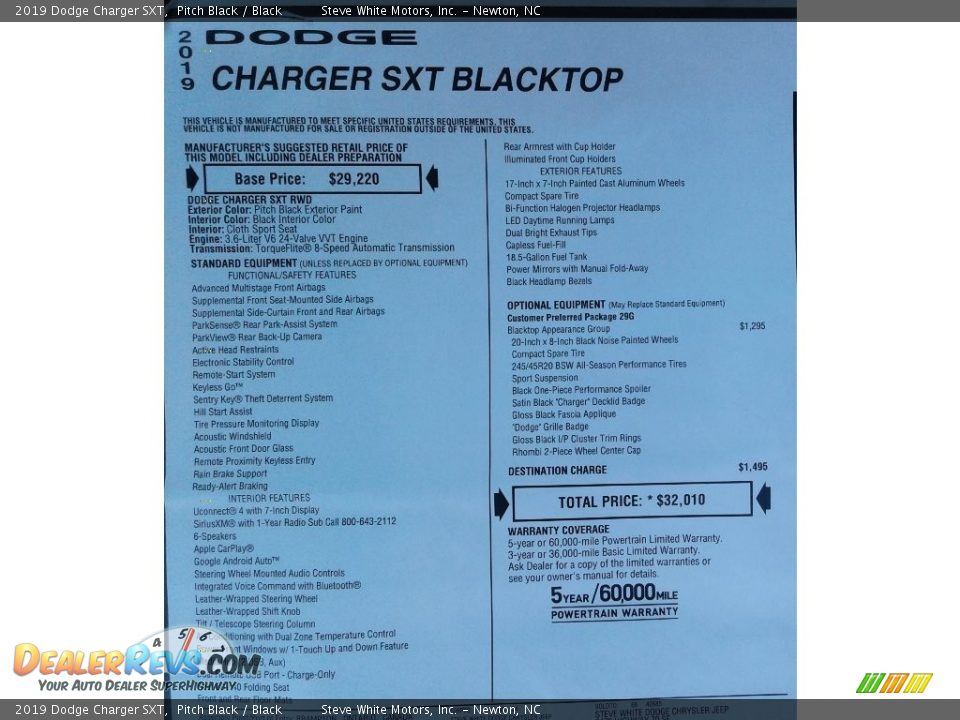 2019 Dodge Charger SXT Pitch Black / Black Photo #33