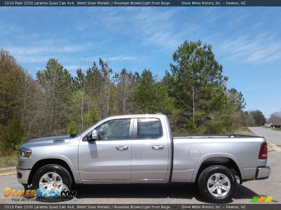 Billett Silver Metallic 2019 Ram 1500 Laramie Quad Cab 4x4 Photo #1