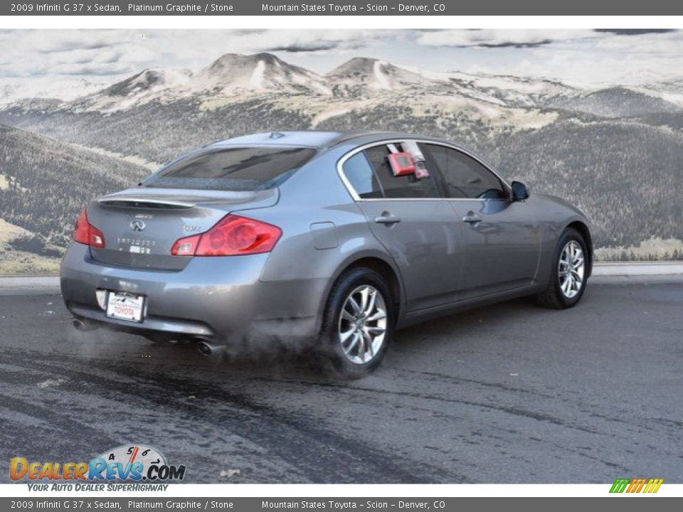 2009 Infiniti G 37 x Sedan Platinum Graphite / Stone Photo #3