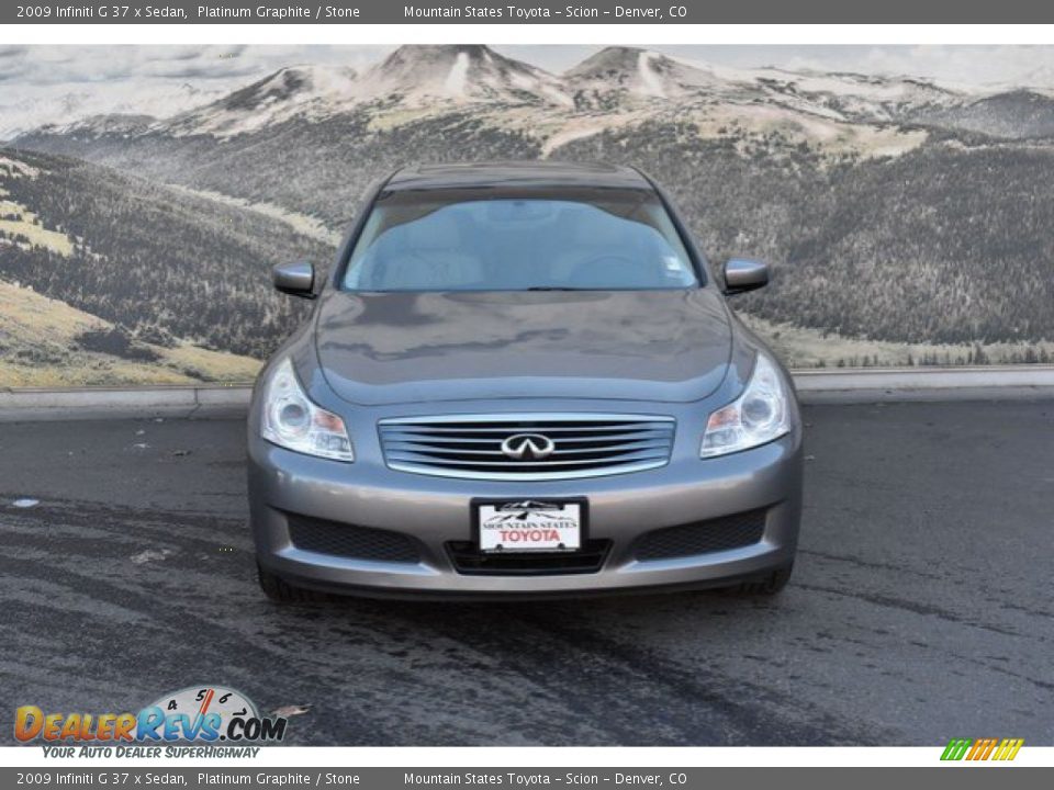2009 Infiniti G 37 x Sedan Platinum Graphite / Stone Photo #4