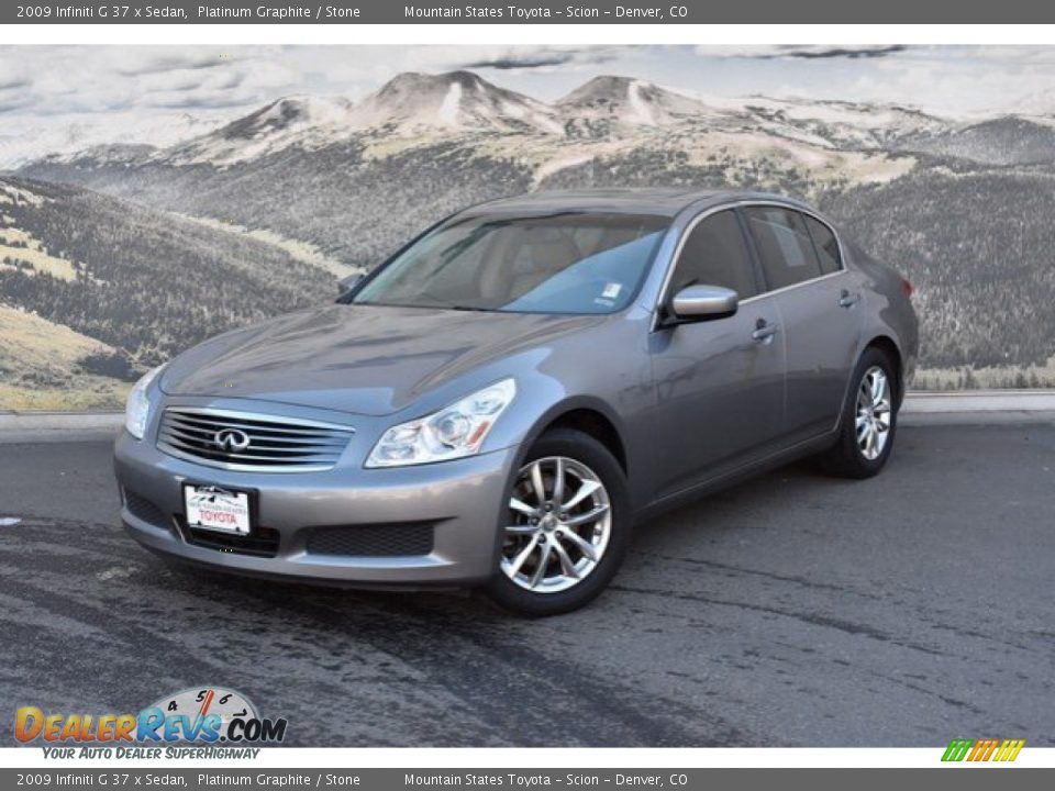 2009 Infiniti G 37 x Sedan Platinum Graphite / Stone Photo #5