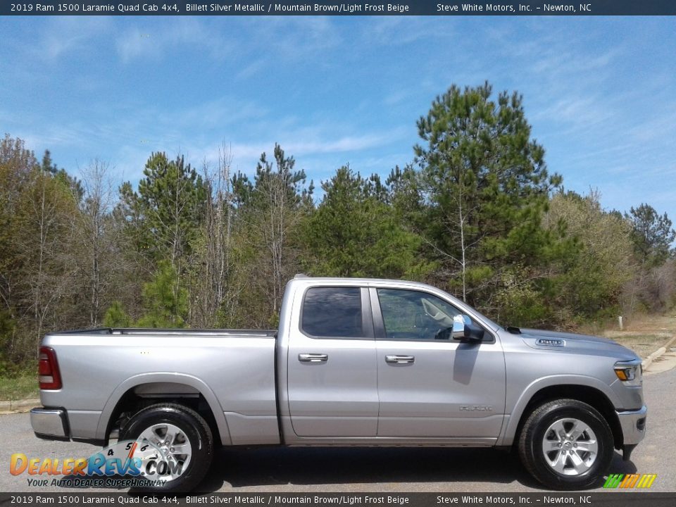 Billett Silver Metallic 2019 Ram 1500 Laramie Quad Cab 4x4 Photo #5
