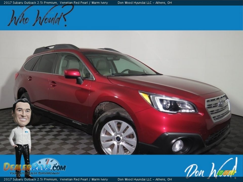 2017 Subaru Outback 2.5i Premium Venetian Red Pearl / Warm Ivory Photo #1