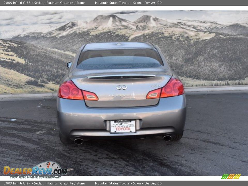 2009 Infiniti G 37 x Sedan Platinum Graphite / Stone Photo #8