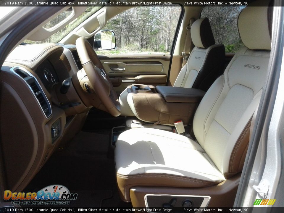 Front Seat of 2019 Ram 1500 Laramie Quad Cab 4x4 Photo #10