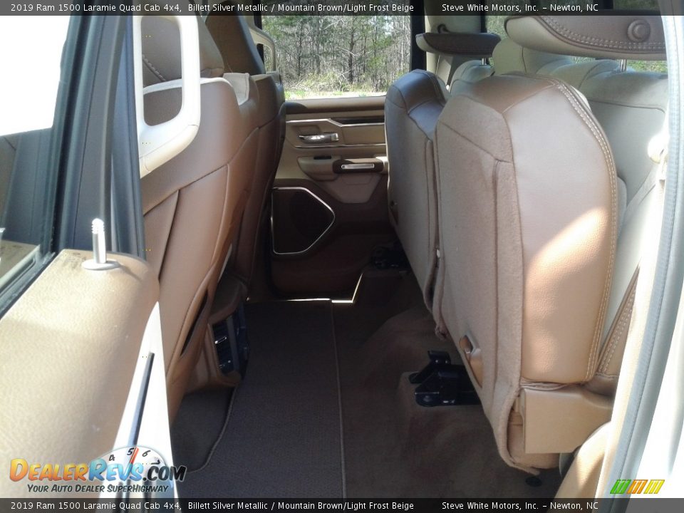 2019 Ram 1500 Laramie Quad Cab 4x4 Billett Silver Metallic / Mountain Brown/Light Frost Beige Photo #11