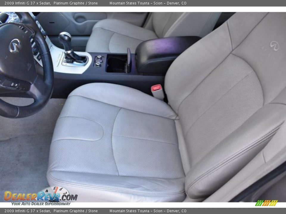 2009 Infiniti G 37 x Sedan Platinum Graphite / Stone Photo #11