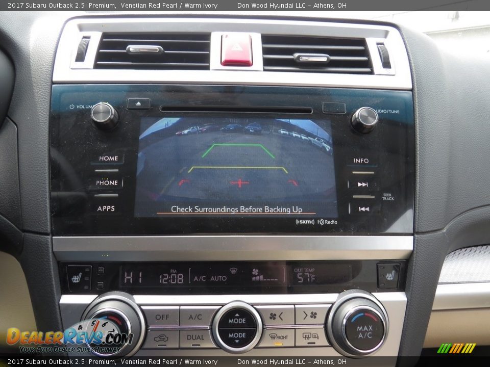 2017 Subaru Outback 2.5i Premium Venetian Red Pearl / Warm Ivory Photo #6