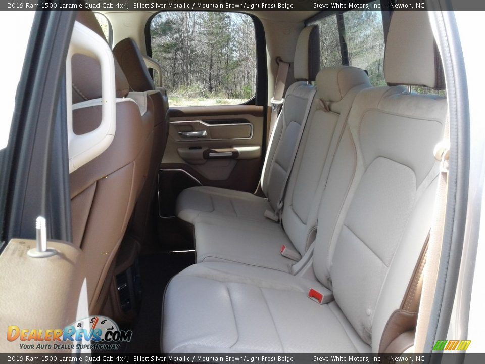 Rear Seat of 2019 Ram 1500 Laramie Quad Cab 4x4 Photo #12