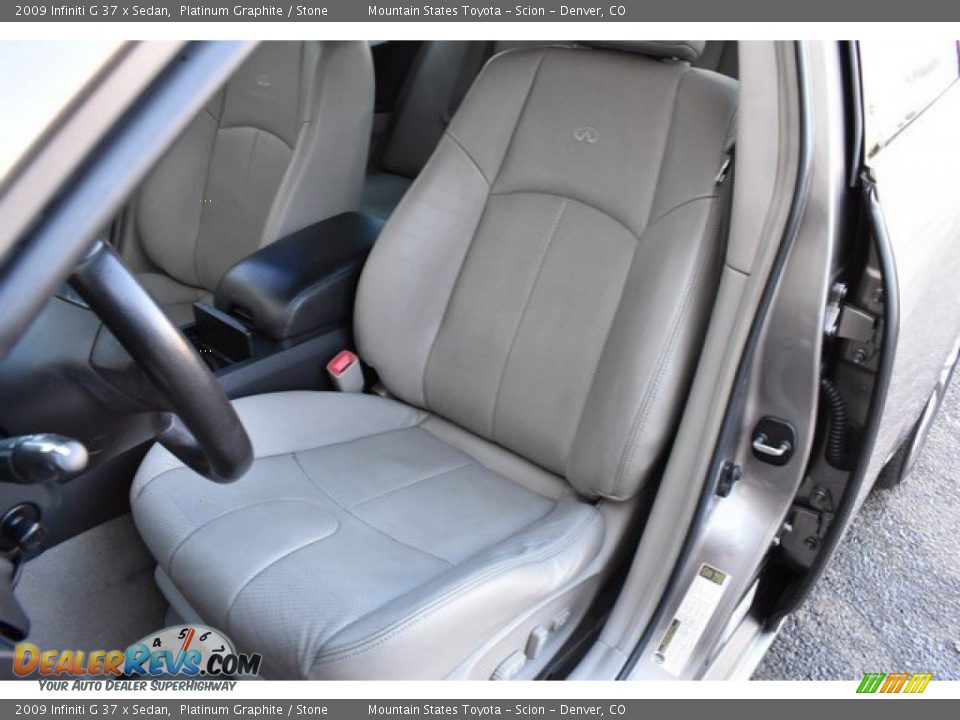 2009 Infiniti G 37 x Sedan Platinum Graphite / Stone Photo #12
