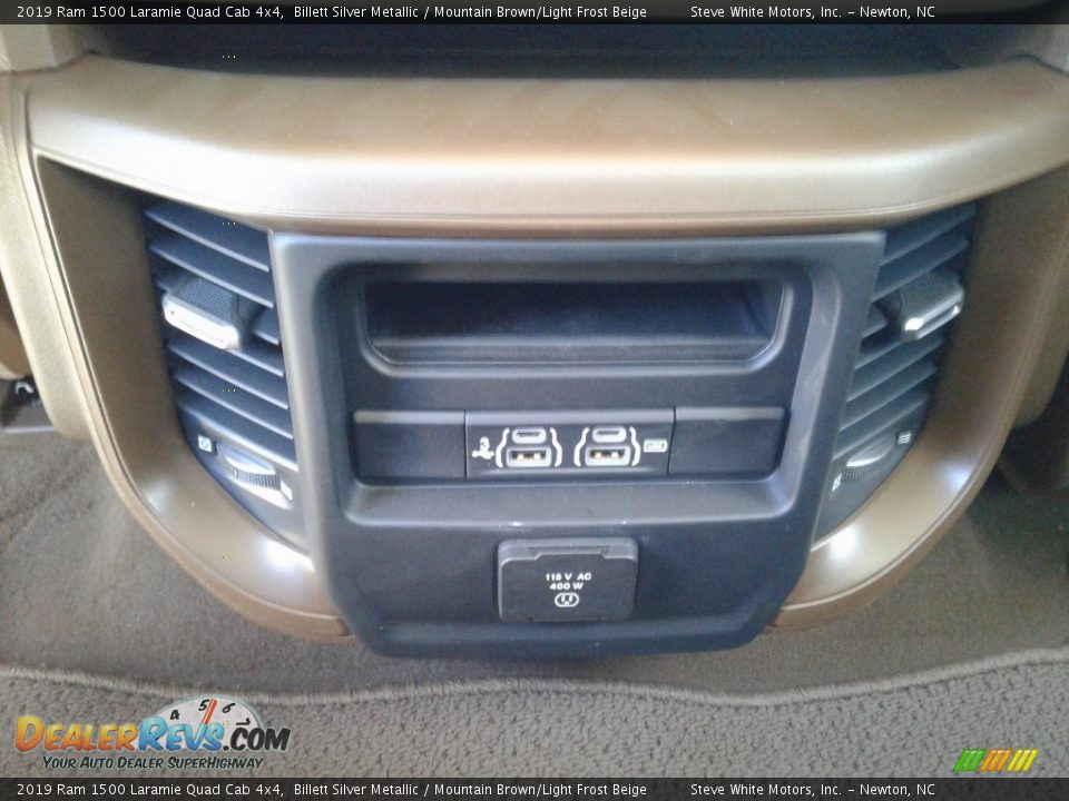 2019 Ram 1500 Laramie Quad Cab 4x4 Billett Silver Metallic / Mountain Brown/Light Frost Beige Photo #13
