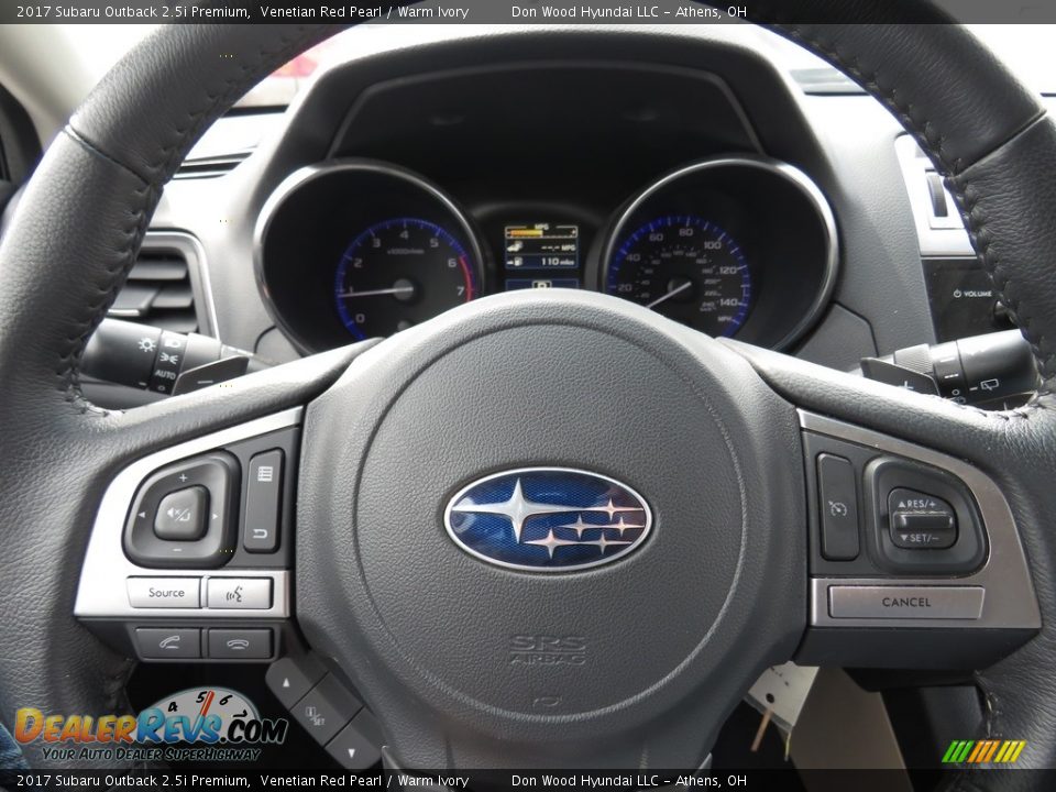 2017 Subaru Outback 2.5i Premium Venetian Red Pearl / Warm Ivory Photo #8