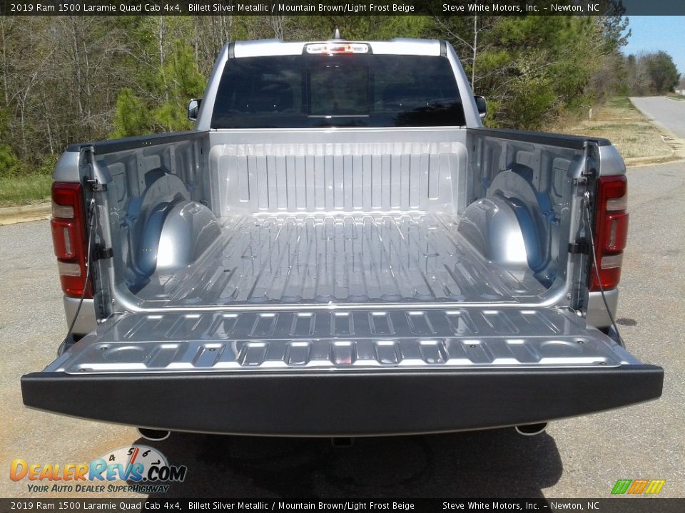 2019 Ram 1500 Laramie Quad Cab 4x4 Billett Silver Metallic / Mountain Brown/Light Frost Beige Photo #14
