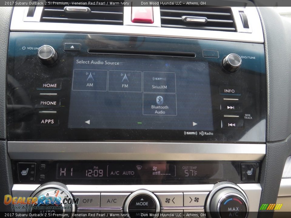 2017 Subaru Outback 2.5i Premium Venetian Red Pearl / Warm Ivory Photo #9