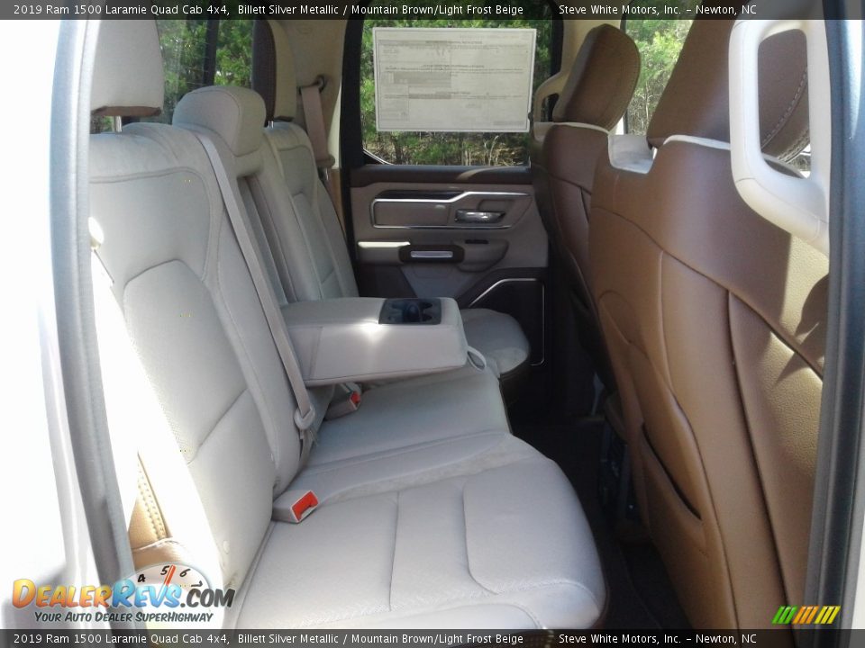 2019 Ram 1500 Laramie Quad Cab 4x4 Billett Silver Metallic / Mountain Brown/Light Frost Beige Photo #15