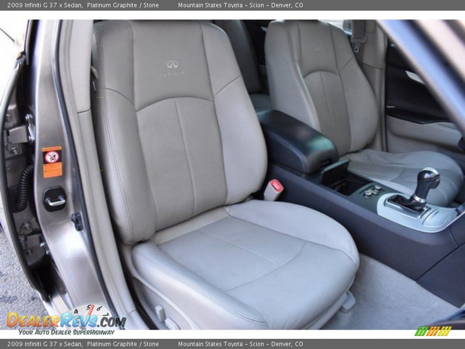 2009 Infiniti G 37 x Sedan Platinum Graphite / Stone Photo #19