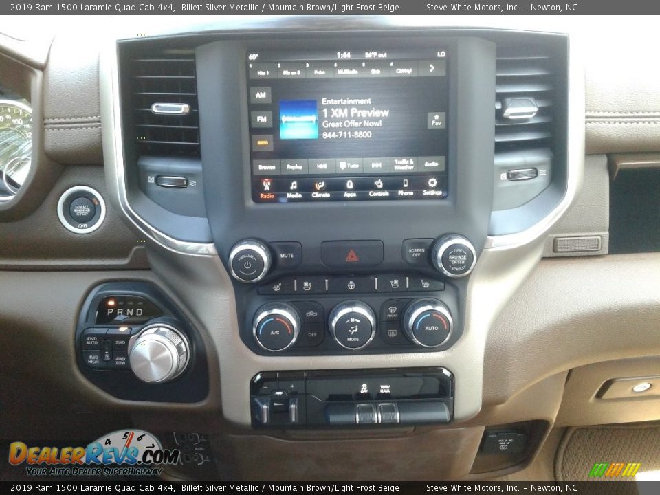 2019 Ram 1500 Laramie Quad Cab 4x4 Billett Silver Metallic / Mountain Brown/Light Frost Beige Photo #22