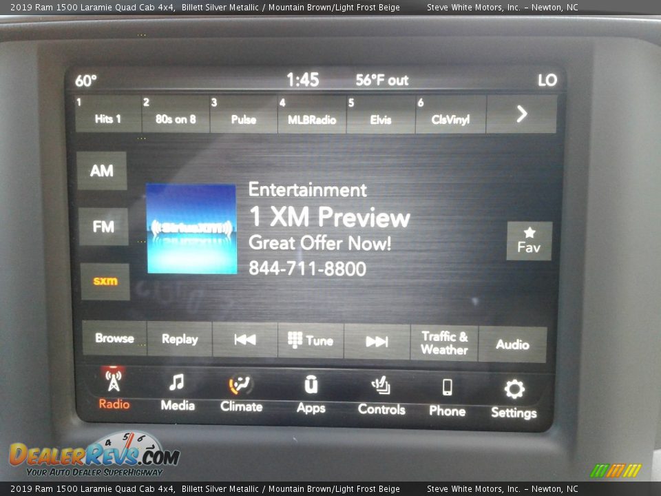 2019 Ram 1500 Laramie Quad Cab 4x4 Billett Silver Metallic / Mountain Brown/Light Frost Beige Photo #23